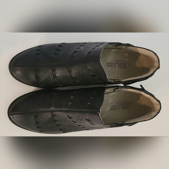 JBU Perforated Black Ankle Booties - Picture 3 of 7